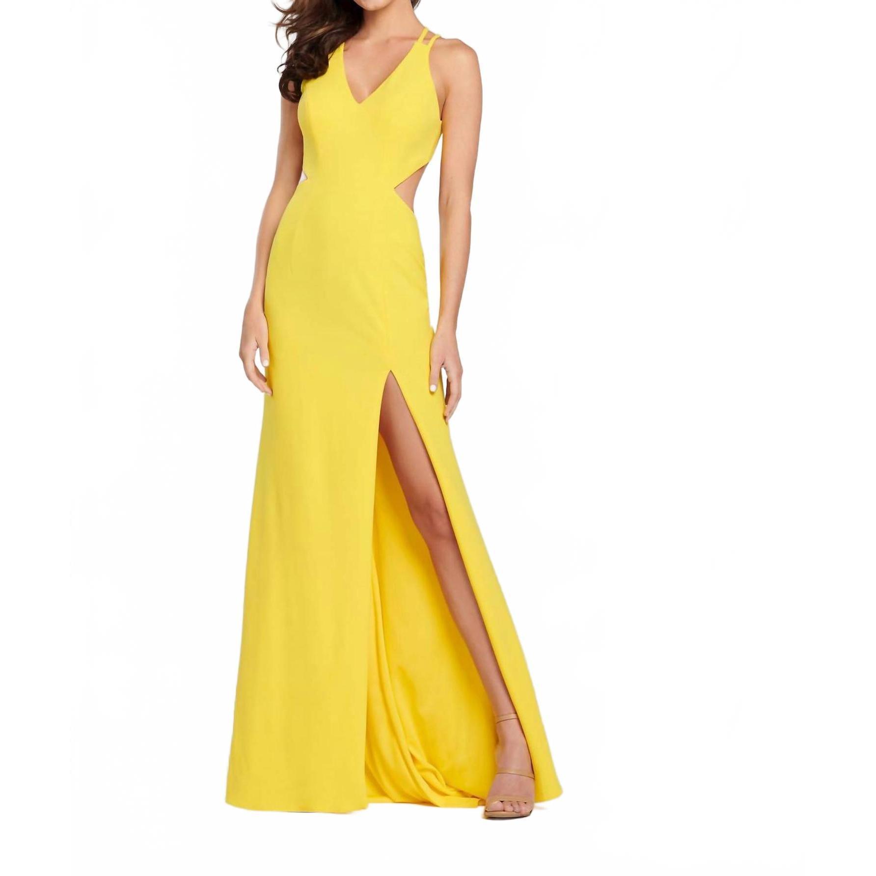 New Ellie Wilde Women's Prom Dress In Yellow